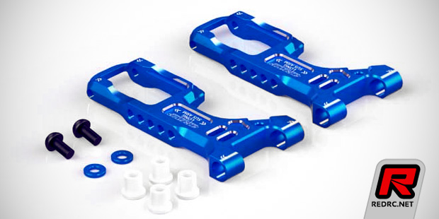Active TT-02 long A-arms & high camber C-hubs