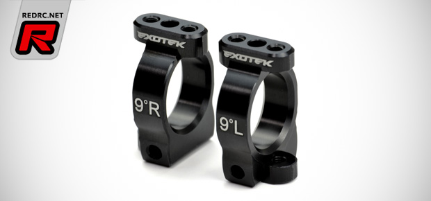 Exotek XB4 aluminium C-hubs & steering crank set