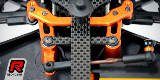 Exotek XB4 aluminium C-hubs & steering crank set