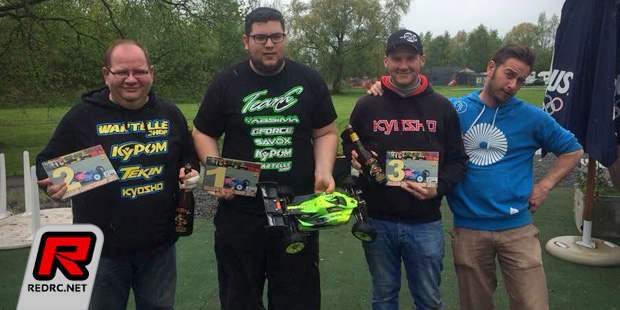 Nicolas Risser wins rainy Belgian E-Buggy Nats Rd2