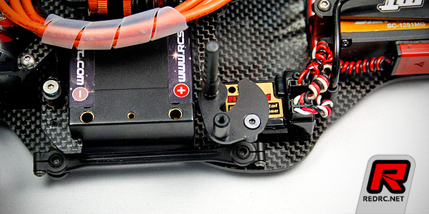 Mon-Tech Racing X1 LiPo Stop battery mount