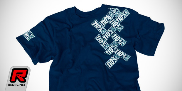 110% Racing limited edition navy grid tee