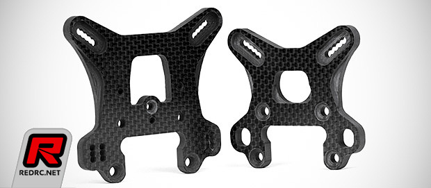 Avid RC8B3 5mm carbon fibre shock towers