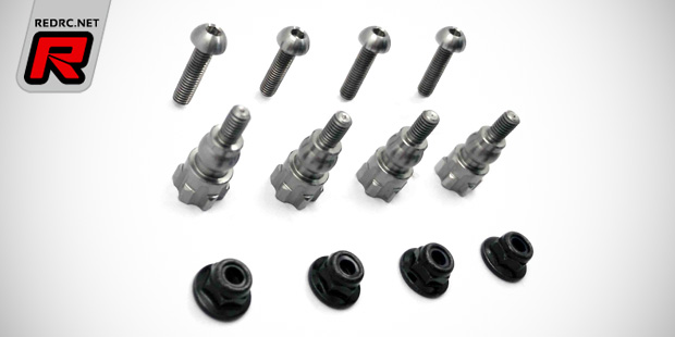 T-Works B5 titanium shock standoffs