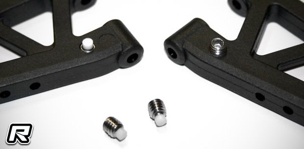 HRC Racing droop screws with delrin inserts