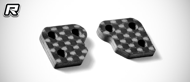 Xray XB2 steering knuckle Ackermann plates