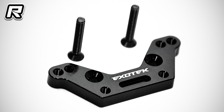 Exotek XB2 CE alloy rear camber mount & rear hubs