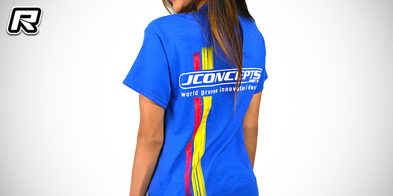 JConcepts red/yellow racing stripes T-shirts