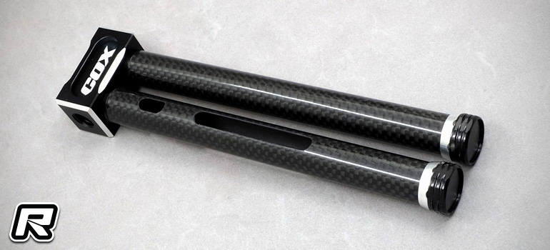 Cox carbon tweak rod with bulkhead alignment block