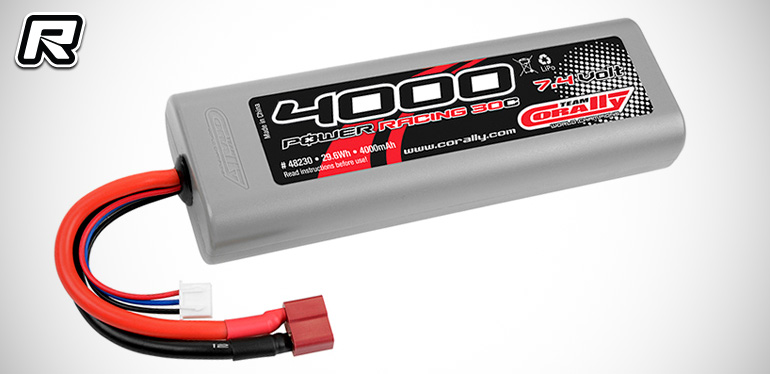 Team Corally 4000mAh 2S 30C LiPo battery pack