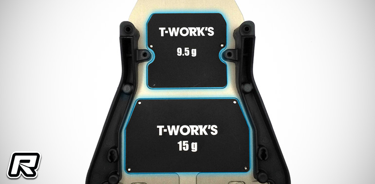 T-Works B6-series chassis balance weights