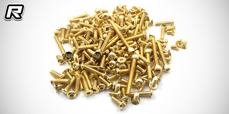 T-Works Optima gold-plated steel screw set