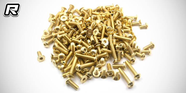 T-Works TC7.1 titanium, alloy & gold-plated screw kits
