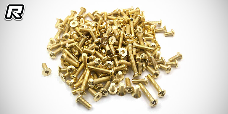 T-Works T4'17 titanium, aluminium & gold screw sets