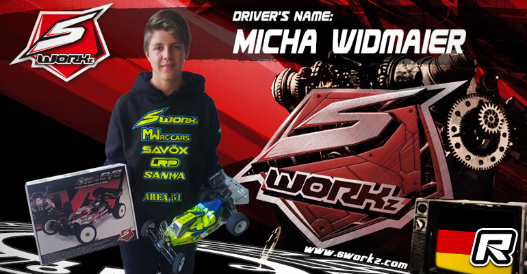 Micha Widmaier signs for SWorkz 1/10th scale team