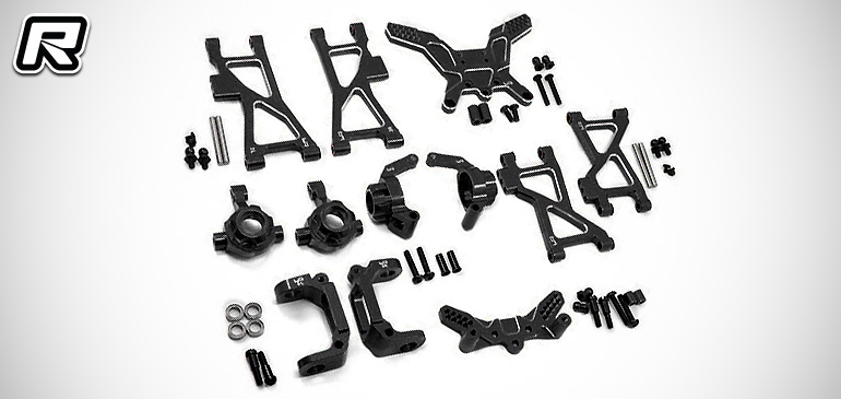 Yeah Racing TT02B black aluminium conversion kit