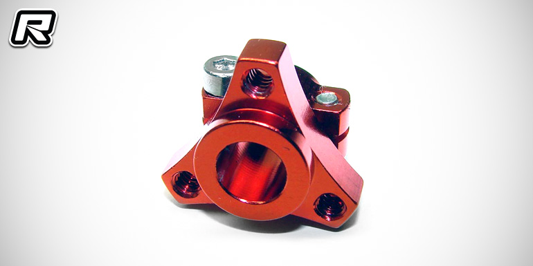 CRC double clamping left 1/12th hub & red hardware