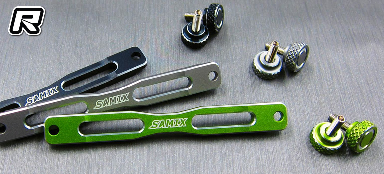 Samix SCX10-2 front & rear shock plate stiffeners