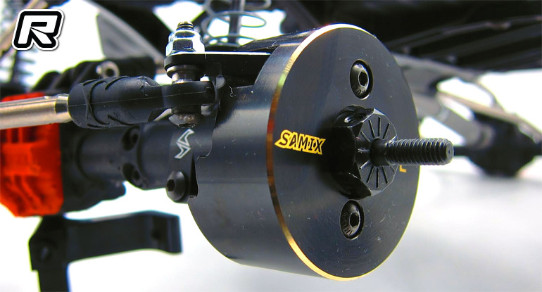 Samix SCX10-2 front knuckle brass weights