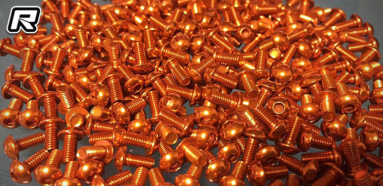 RC-Mission orange anodised alloy screws