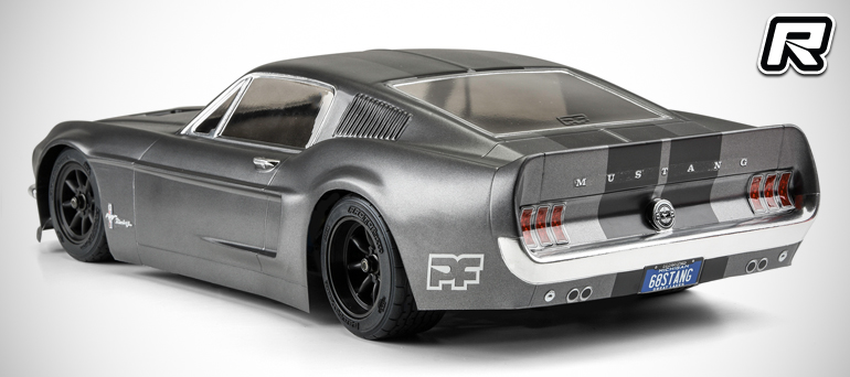 Red RC Protoform 68 Mustang body VTA wheels