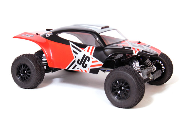 JConcepts Tremor Slash Narrow Front Wheel - White/Black Beadlock RC Tire