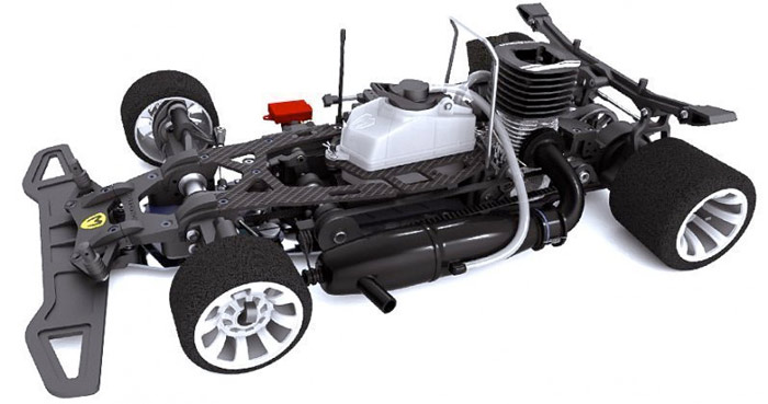 Red RC » Motonica P8F 4WD Suspension-free chassis