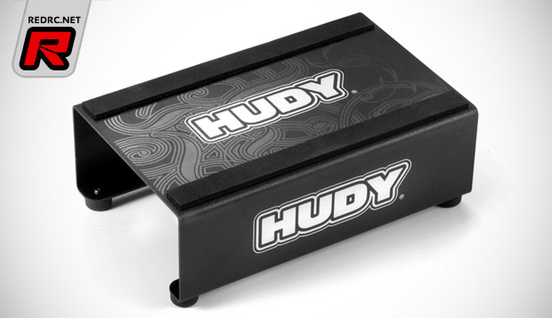 Vassoio Hudy con supporto ammortizzatore per pista 1/10