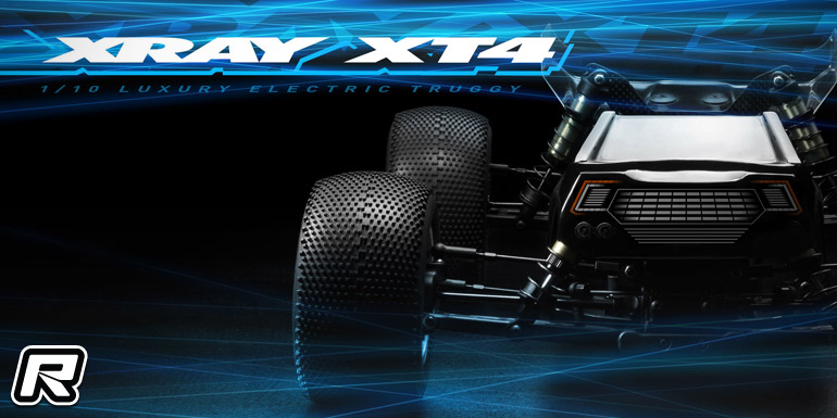 Red RC Xray XT4 1 10th 4WD electric truggy kit