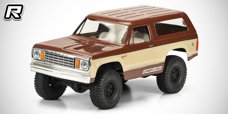 Red RC Pro Line Dodge Ramcharger trail truck body shell