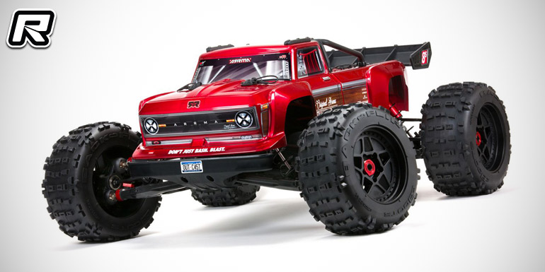 Arrma 1/5 Outcast 8S BLX 4WD Brushless Stunt Truck - Red RC